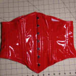 Vinyl-Red-underbust-corset