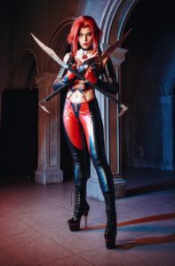 stretch-vinyl-fabric-for-bloodrayne-cosplay-catsuit