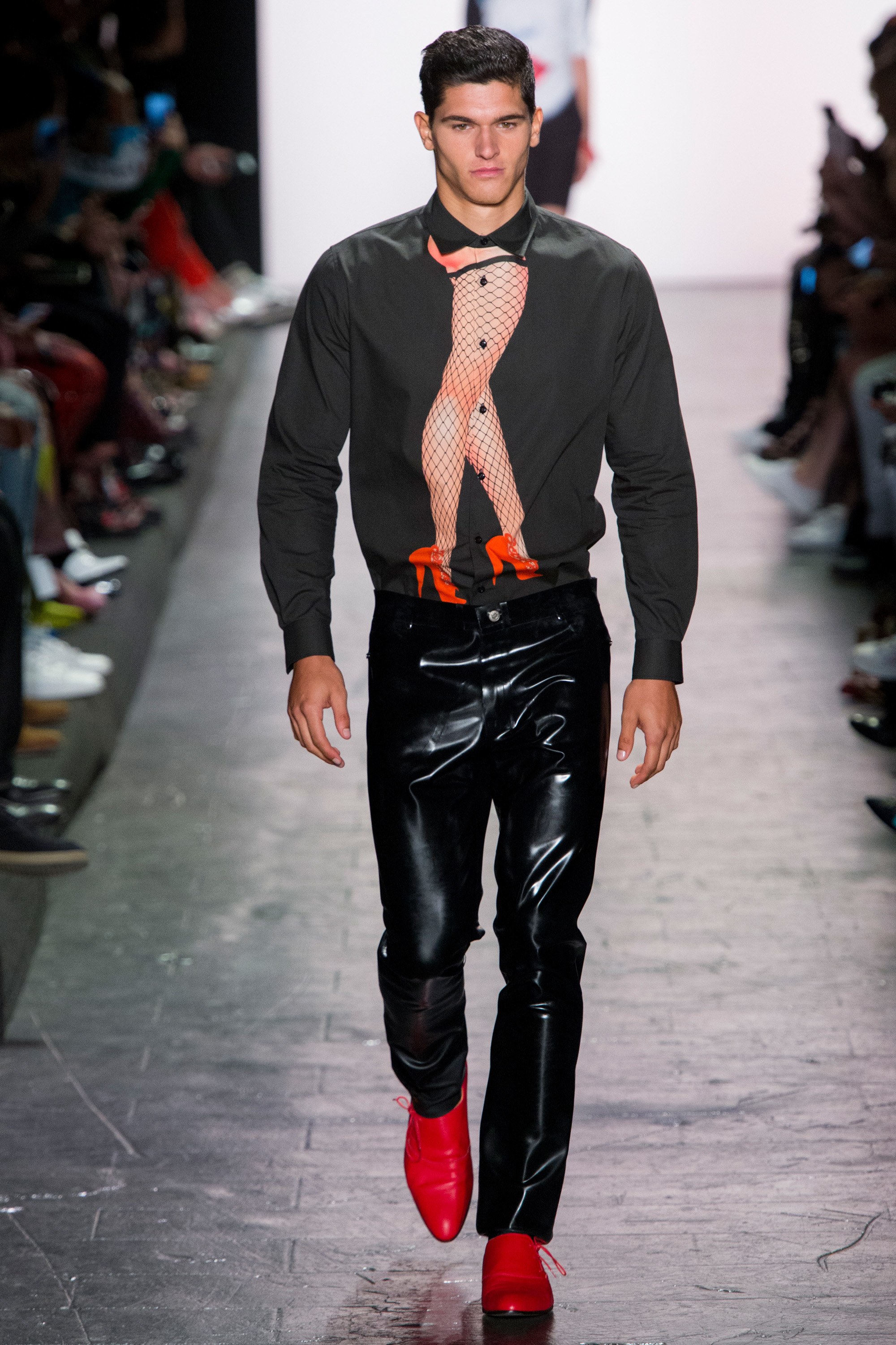How to Wear the PVC, Patent, and Latex Pants Fashion Trend Like