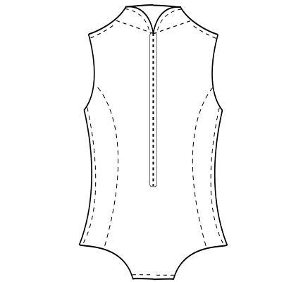 Womens custom-fit bodysuit sewing pattern for Halloween costumes.