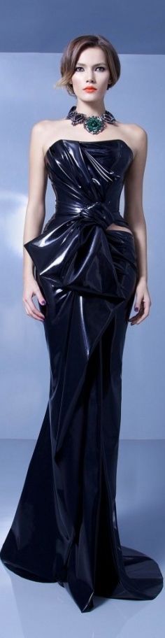 Elegant vinyl dress