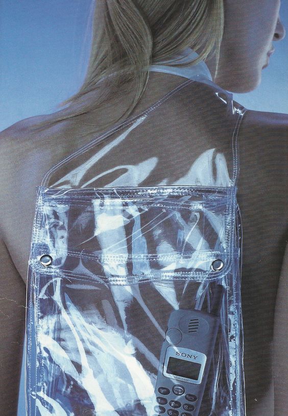 Clear vinyl backpack