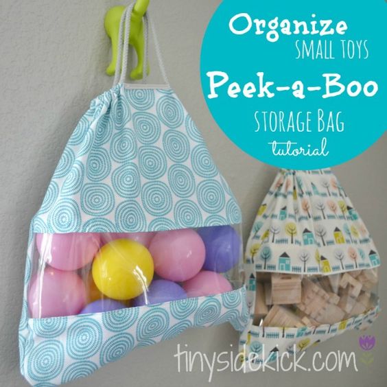 Peek-a-boo storage bags
