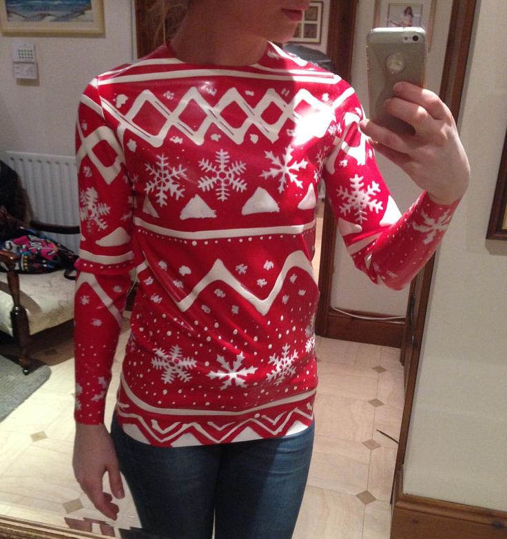 Latex Christmas sweater