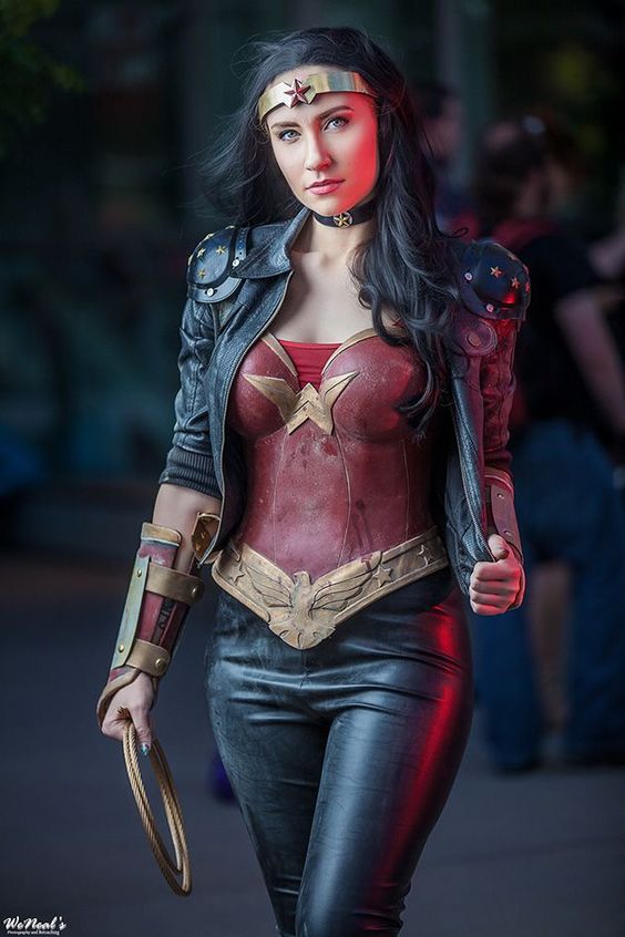 Latex Wonder Woman costume