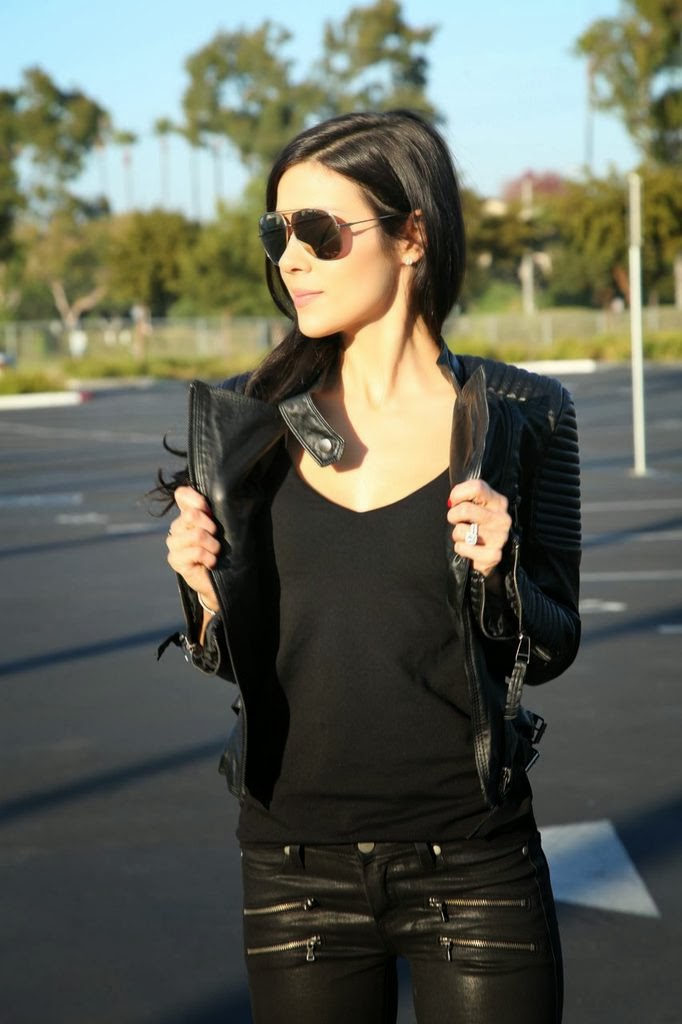 Leather, Shades, Cool.