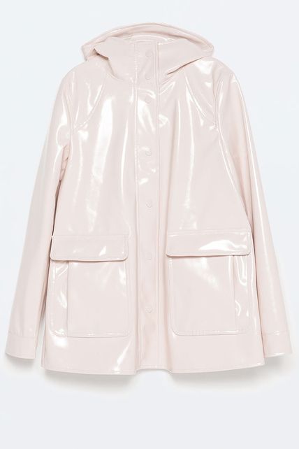Pink PVC raincoat