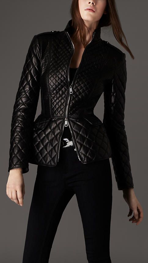 Quilted veggie leather jacket