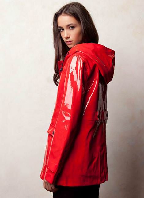 vinyl raincoat
