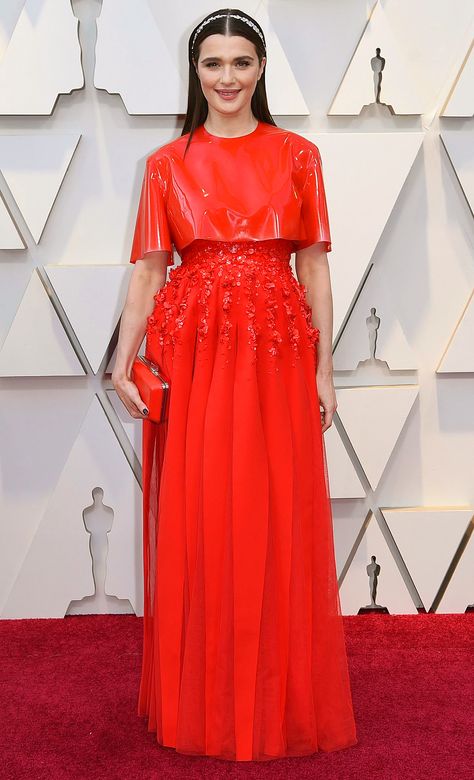 Rachel Weisz wearing latex with gown