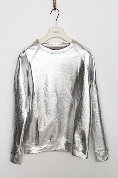 Silver PVC sweater