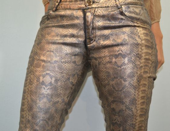 Snakeskin pants