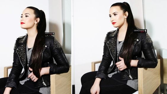 Demi Lovato spiked jacket