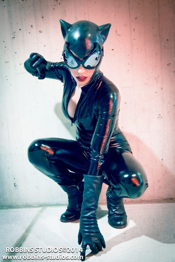 Stretch PVC Catwoman costume