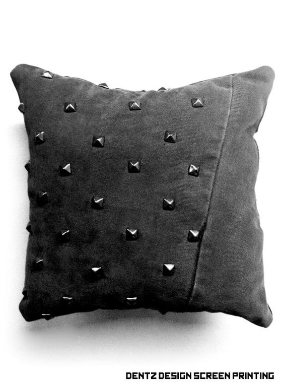 Studded throw pillow