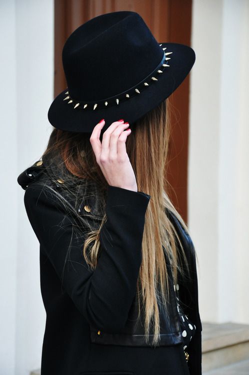 Black hat with spikes