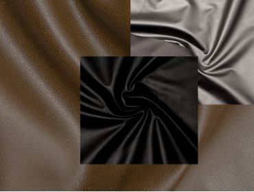 Faux leather, pleather fabric sample.