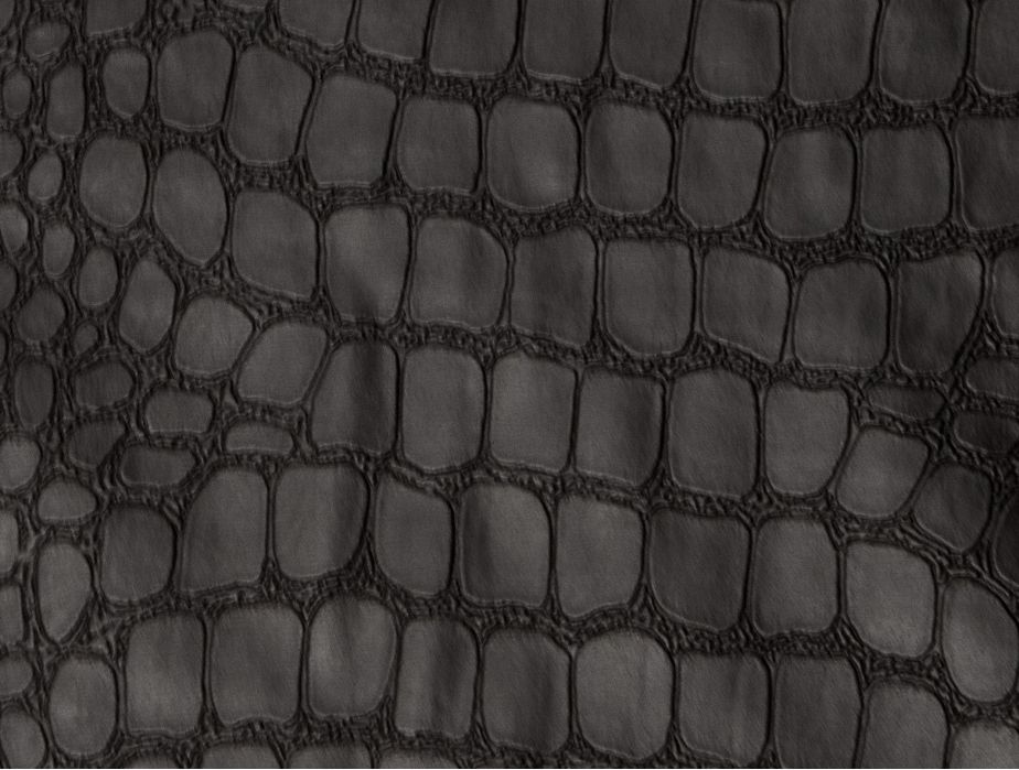 Mjtrends Crocodile Fabric Black, Faux Leather Crocodile Fabric