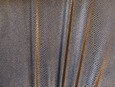 Shiny metallic bronze snakeskin fabric. thumbnail image.