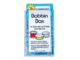 Clear plastic bobbin case.  Holds 21 regular size bobbins. thumbnail image.