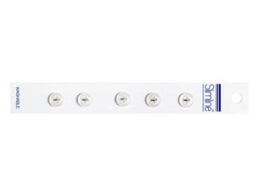 2 inch white buttons