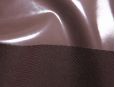 chocolate brown stretch pu vinyl fetish fabric thumbnail image.