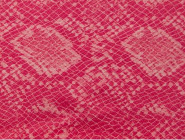 Faux pink snakeskin print fabric.