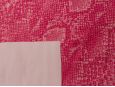 White backing shown on top of pink faux leather snakeskin fabric. thumbnail image.