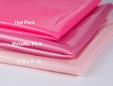 Different colors of pink latex sheeting. thumbnail image.