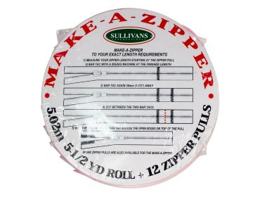 Make a zipper custom length zippers.