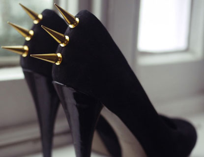 Super Spiked Heels · How To Make A Pair Of Embellished Shoes