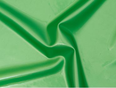 Metallic green latex rubber material.