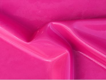 hot pink latex material with shine applied