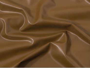 Chocolate brown latex sheeting.