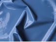 Pastel blue latex sheeting material fabric with shine. thumbnail image.