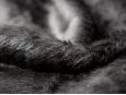 Black faux fur fabric. thumbnail image.