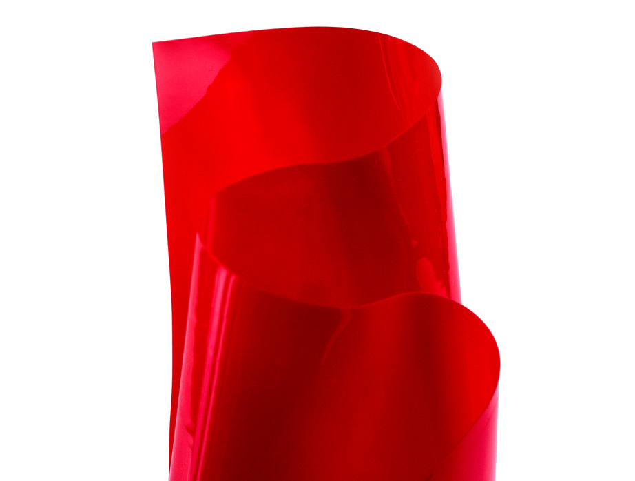 Red transparent vinyl / PVC material