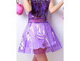 Clear purple plastic material for fashion. thumbnail image.