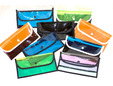 Colored clear plastic vinyl fabric for bags. thumbnail image.