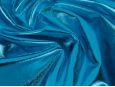 teal blue metallic foil spandex fabric thumbnail image.