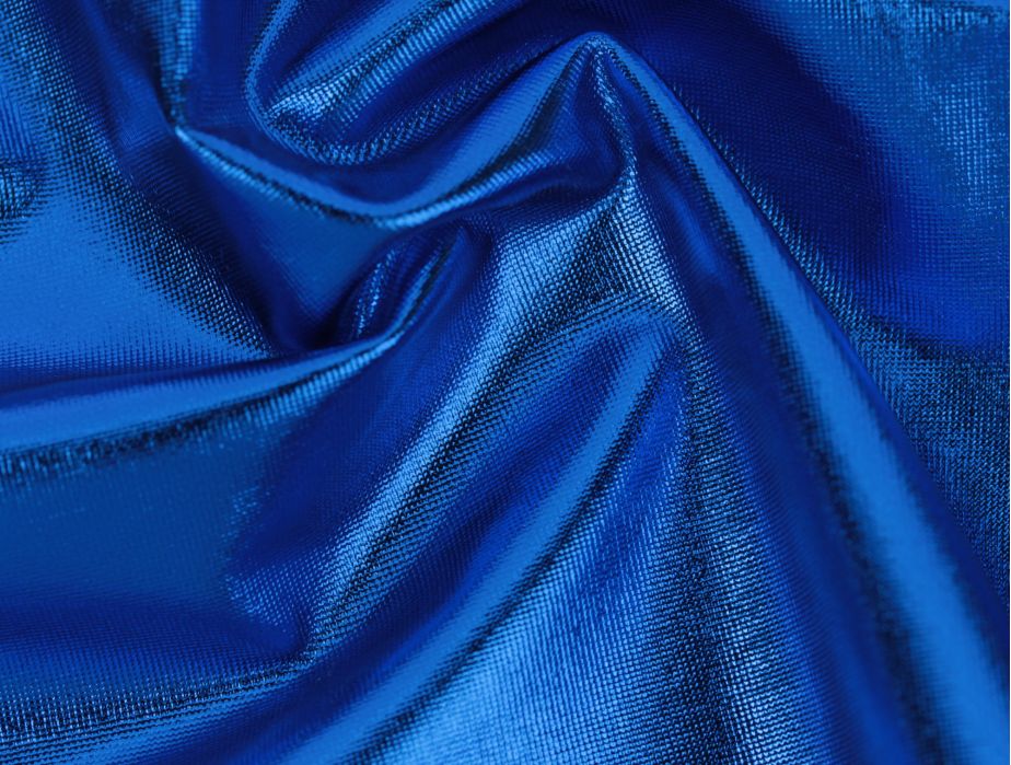 Spandex Fabric Metallic Royal Blue 60 WideSold by The Yard
