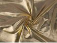 4 way stretch metallic gold spandex lame fabric thumbnail image.