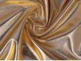 metallic gold 4 way stretch spandex foil lame material thumbnail image.