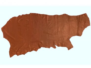 rust colored leather cow hide