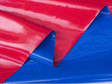 double sided latex sheeting red and blue