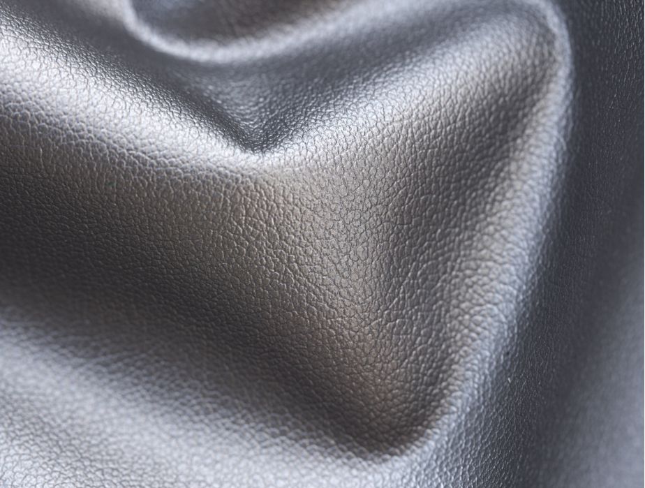Silver Stretch Pleather Faux Leather Silver Vinyl Spandex 