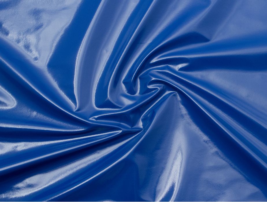 Wet Look Vinyl Fabric Royal Blue 25 yard roll