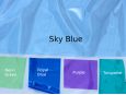 sky blue clear vinyl plastic fabric thumbnail image.