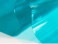 turquoise blue clear vinyl material thumbnail image.