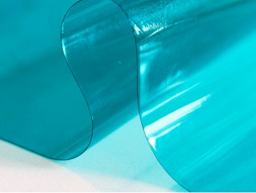 turquoise blue clear vinyl material